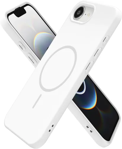 Miniatura 184 de oakxco Funda de silicona Mag Safe para iPhone 17 Pro Max, funda magnética delgada y fina compatible con carga inalámbrica MagSafe, bonita funda Negro