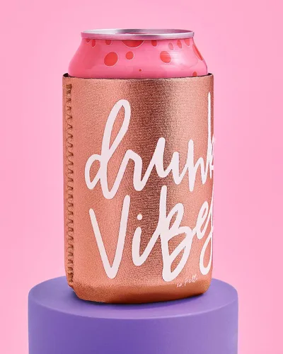 Miniatura 8 de xo, Fetti Enfriador de latas para despedida de soltera, blanco + oro rosa, 10 unidades, soporte de neopreno, funda para bebidas, despedida