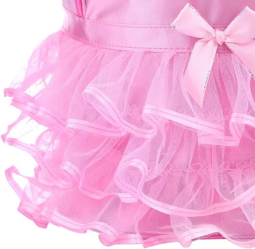Miniatura 7 de ORIDOOR Mochila de ballet con encaje rosa para bailarina, Zapatos rosas B2, talla única