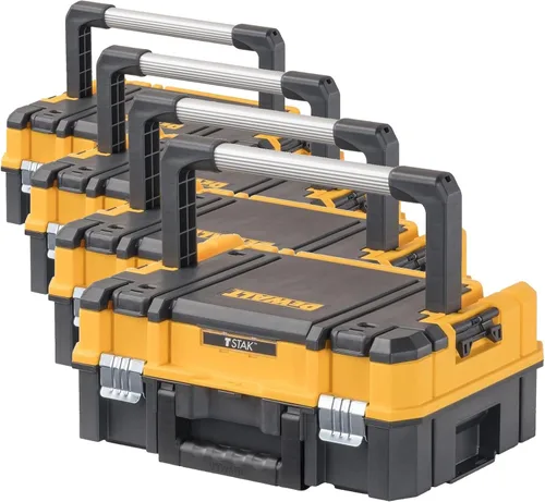 DEWALT TSTAK - Organizador de almacenamiento de herramientas, mango largo (DWST17808), talla única (paquete de 4)