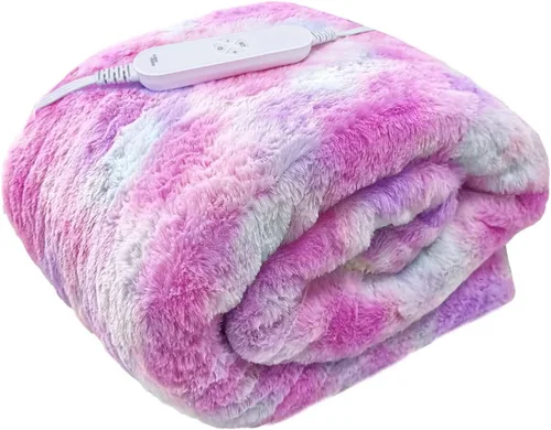 Miniatura 8 de GOQO TOMO Manta Eléctrica Térmica 50" x 60" Throw Wrap con 12 Niveles de Calefacción para Uso en Casa y Oficina Gris Degradado-H60 12 Heating