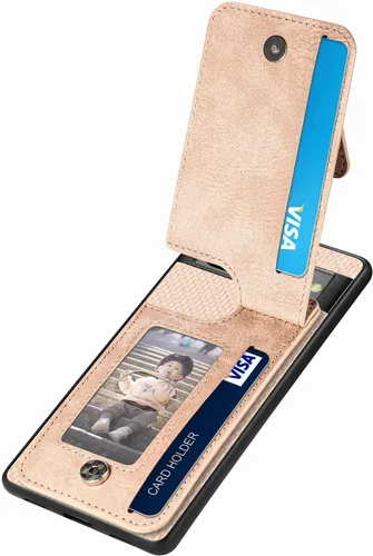 Miniatura 3 de LEMAXELERS Funda tipo cartera con cremallera y tarjetero para Google Pixel 7 Pro, piel sintética plegable con función atril magnético, cierre