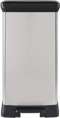 Miniatura 2 de Curver Tapa en acero inoxidable como acabado, reciclaje perfecto para uso doméstico en interiores para eliminación de basura, 50 litros, metálico