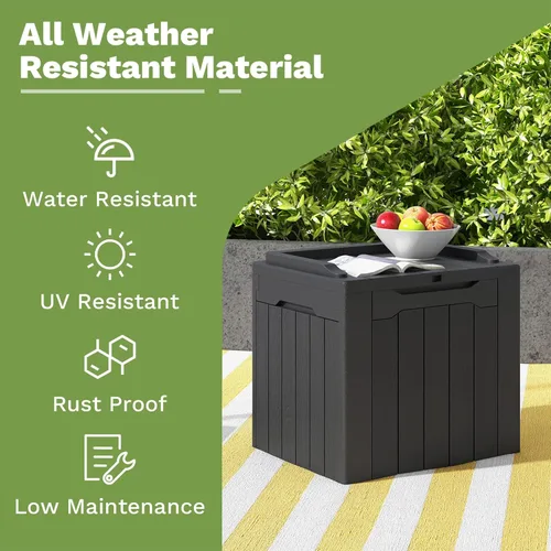 Miniatura 3 de Patiowell Caja de resina de 30 galones, caja de almacenamiento al aire libre para muebles de patio, entregas, suministros de piscina, impermeable