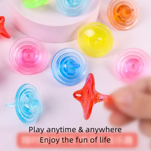 Miniatura 2 de Juguetes giratorios de acrílico para niños, coloridos y duraderos con cristales brillantes para niños y niñas, juego en familia, fiesta, escuela