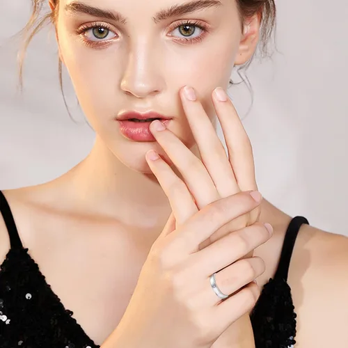 Miniatura 5 de OHAYOO 925 Sterling Silver Couple Rings I Love You Promise Rings Open Rings Adjustable Engagement Wedding Band Sets Jewelry for Men Women