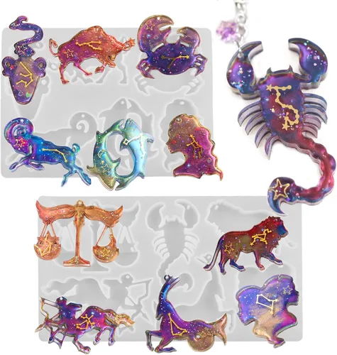 Miniatura 6 de Molde para llavero de mariposa, moldes de resina de silicona para llavero, 12 estilos de joyería de mariposa colgante de molde para resina epoxi