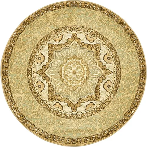 Miniatura 24 de Unique Loom Palace Collection - Alfombra Saray (2 pies x 3 pies 1 pulgada, rectangular, crema/marrón claro)