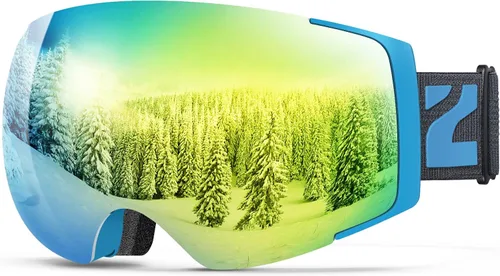 Miniatura 12 de ZIONOR X4 Ski Goggles Magnetic Lens - Snowboard Goggles for Men Women Adult - Snow Goggles Anti-fog UV Protection