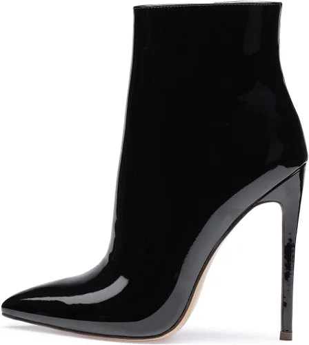 Miniatura 2 de Castamere Botines de tacón alto para mujer, puntera puntiaguda, sin cordones, con cremallera, tacones de 4.7 in