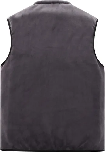 Miniatura 2 de Flygo Chaleco de invierno con forro polar Sherpa para hombre, sin mangas, con cremallera, cálido chaleco de viaje al aire libre