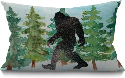 Miniatura 15 de Smooffly - Funda de cojín decorativa con estampado de leopardo para sofá, cintura lumbar, algodón y lino, rectangular, 12 x 20 pulgadas
