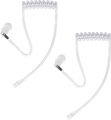 Tubo de bobina acústica de repuesto para auriculares M0torola Kenwood de dos vías para radio Walkie Talkie (paquete de 2)