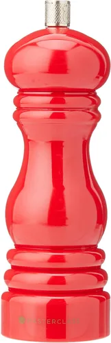 Miniatura 8 de MasterClass - Molinillo de pimienta o molinillo de sal con tapa intercambiable, plástico, rojo, 4.7 in