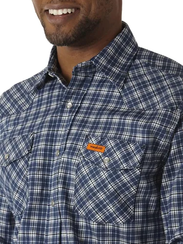 Miniatura 3 de Wrangler Riggs Workwear FR - Camisa de manga larga con dos bolsillos para hombre