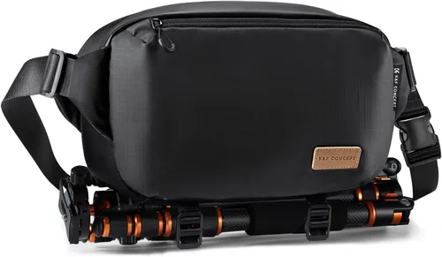 Miniatura 12 de K&F Concept Bolsa Bandolera 2 en 1 para Uso Diario, Bolsa de Hombro y Mochila Cruzada Multifuncional para Fotografía con Cámara DSLR, Bolsa Portátil