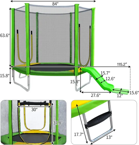 Miniatura 7 de Merax Merax Trampoline Verde
