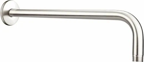 Voolan Brazo de ducha con brida y cinta de teflón, brazo de extensión de cabezal de ducha para cabezal de ducha fijo de baño, acero inoxidable