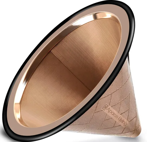 Miniatura 2 de Oro rosa - Patrón de filtro de café #1 + cuchara de café (1 cucharada)