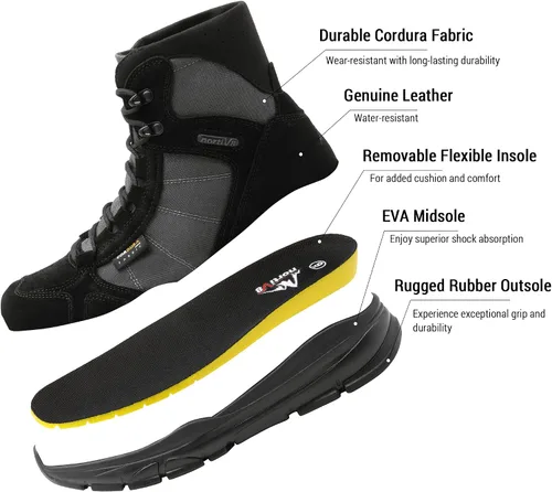 Miniatura 5 de NORTIV 8 Botas de trabajo tácticas militares ligeras para hombre, botas de combate para motocicleta al aire libre