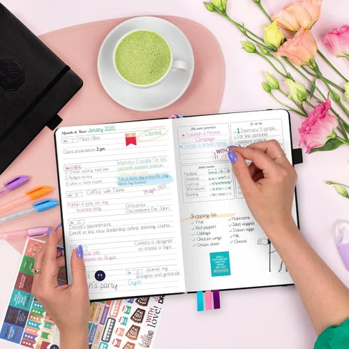 Miniatura 6 de GoGirl Agenda y organizador para mujer – Agenda semanal tamaño A5, diario de objetivos y agenda para mejorar la gestión del tiempo, la productividad
