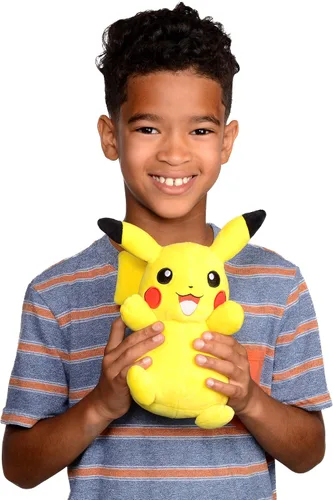 Miniatura 6 de Pikachu de peluche de Pokémon, 8 pulgadas, con licencia oficial de Wicked Cool Toys