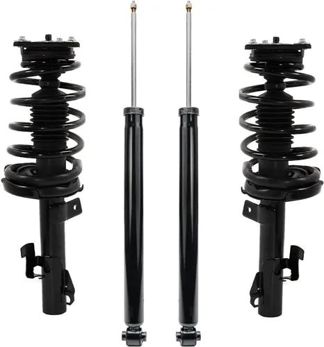 Miniatura 20 de Detroit Axle - Amortiguadores de puntales RWD para Infiniti G35 03-06, 2 amortiguadores traseros, 2 puntales delanteros y muelles helicoidales 2003