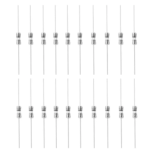 Miniatura 8 de Fielect Fusible de soplado rápido 250V 0.5A Fusible de plomo axial de soplado rápido Fusibles de vidrio 0.142x0.394 in