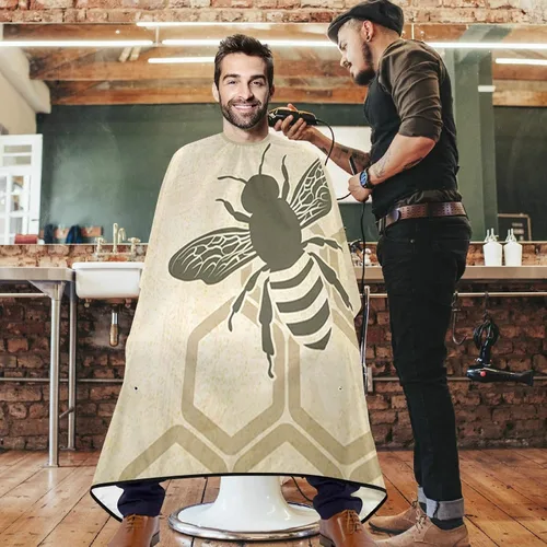 Miniatura 36 de visesunny Delantal profesional del cabo del peluquero del pelo del poliéster del pelo del salón del cabo delantal antiestático de la barba