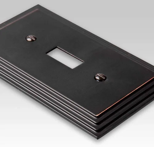 Miniatura 2 de AMERELLE 84DVB Steps Placa de Pared de Metal Fundido Dúplex Individual en Bronce Envejecido