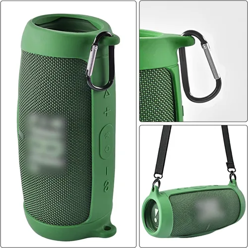 Miniatura 3 de Funda de silicona para JBL Charge 5, altavoz Bluetooth portátil impermeable, cubierta protectora de gel suave para viajes, funda de goma impermeable