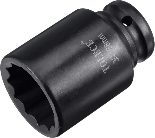 Miniatura 25 de uxcell 3/4-Inch Drive 0.827 in 12-Point Deep Impact Socket, CR-MO Steel 3.071 in Longitud, Tamaños métricos