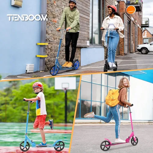 Miniatura 6 de Kick Scooter for Ages 6+, Kids, Teens & Adults. Max Load 240 LBS. 8IN Big Wheels for Kids, Teens & Adults, 3 Adjustable Levels