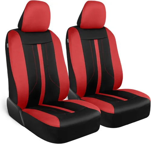 Miniatura 14 de Motor Trend Fundas de Asiento de Coche de Tela Gris para Asientos Delanteros – Fundas de Asiento Tipo Bucket Automotrices Premium, Hechas