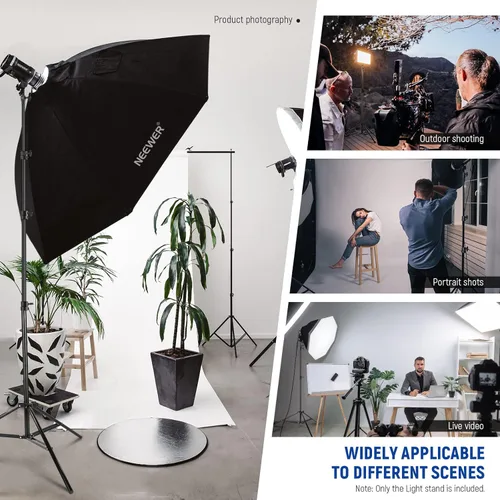 Miniatura 5 de NEEWER - Soporte para focos de iluminación con amortiguación de aire de 3m/9.8 pies, soporte de trípode de metal resistente para fotografía