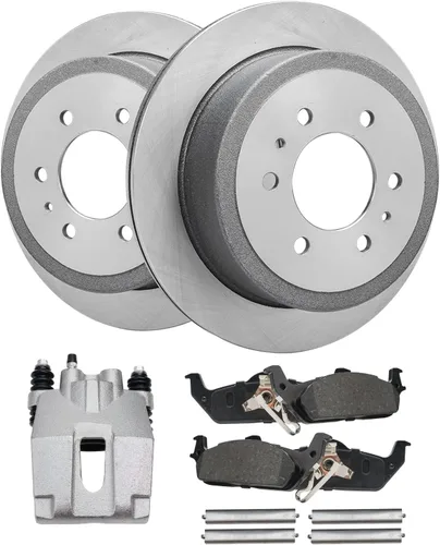 Miniatura 35 de Detroit Axle - Rotores de freno para Nissan NV2500 NV3500 NV1500 NV1500 2012-2021, repuesto de rotores de freno de disco: rotor delantero de 14.17