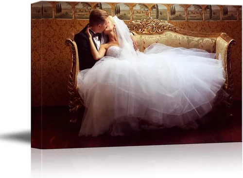 NWT Impresiones en lienzo personalizadas con tus fotos para bodas, cuadros de lienzo personalizados para pared para imprimir enmarcadas de 8 x 10