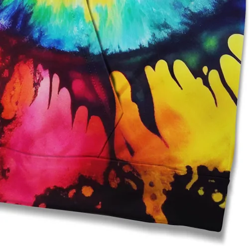 Miniatura 4 de Novelty Tie Dye Style Hoodies for Men Spiral Streak Print Sweatshirt Pullover
