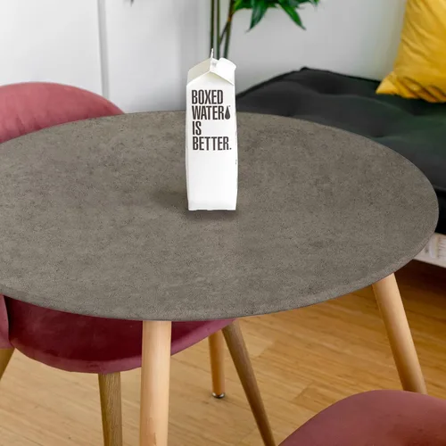 Miniatura 3 de Papel de hormigón teñido para muro con película adhesiva para interiores., VBS901 Gris cálido