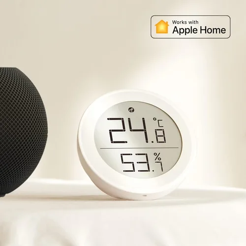 Miniatura 2 de Qingping Termómetro Higrómetro Sensor Funciona con HomeKit (Solo Funciona con iOS), Monitor Inalámbrico de Temperatura y Humedad