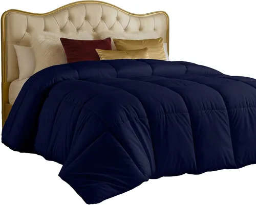 Miniatura 16 de Utopia Bedding Edredones tamaño Queen, relleno de edredón para todas las estaciones, edredón alternativo de plumón cosido en caja con pestañas