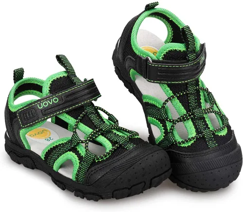 Uovo - Sandalias deportivas para niños pequeños, con puntera cerrada, sandalias deportivas para senderismo al aire libre