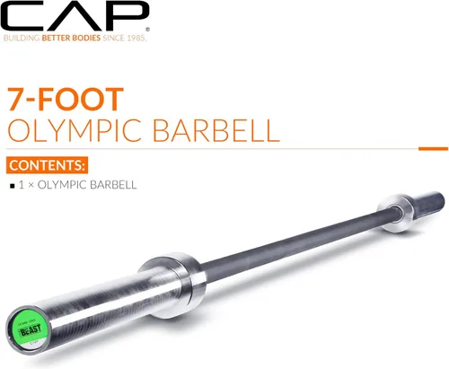 Miniatura 2 de Cap Barbell Barra olímpica Pro Series de 7 pies Opciones de barra olímpica y de potencia