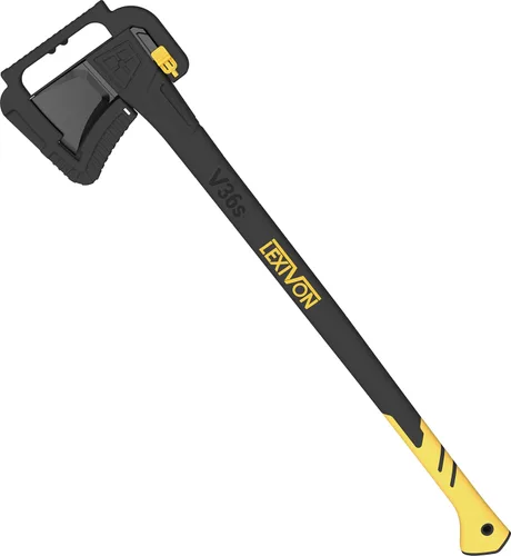 Miniatura 4 de LEXIVON V36s - Hacha de división de 36 pulgadas, mango compuesto de fibra de vidrio ligero y agarre ergonómico TPR Funda protectora de transporte
