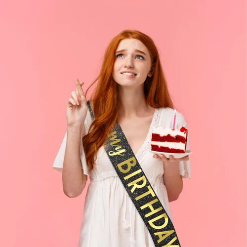 Miniatura 6 de Banda negra de cumpleaños – Banda «It's My Birthday» – Decoraciones de cumpleaños para mujeres, cumpleaños, niñas, accesorios de cumpleaños, plateado