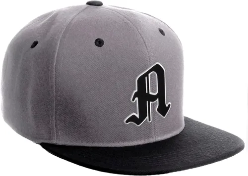 Miniatura 1084 de Daxton Gorra clásica con visera de billete plano con letras del alfabeto inglés antiguo de la A a la Z