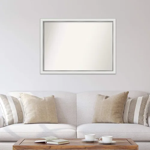 Miniatura 897 de Amanti Art Espejo personalizado, espejo estrecho de baño de oro blanco, espejo de pared o espejo de tocador de baño sobre el fregadero