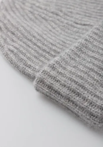 Miniatura 5 de Gorro de punto grueso para hombre, cachemira, suave y elástico, gorro cálido para invierno