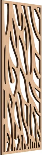 Miniatura 14 de 9 3/8"W x 24 3/8"H x 1/4"T Bristol Decorativos Paneles de Pared de Madera Calado, Cereza