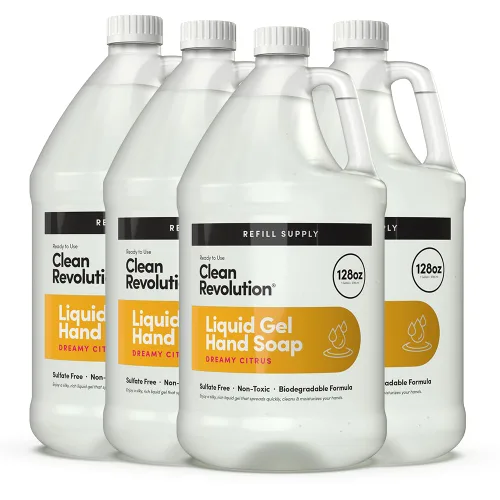 Miniatura 9 de Clean Revolution Jabón de manos en gel líquido, líquido sedoso rico, espuma rápida, enjuague rápido, contiene aceites esenciales reales